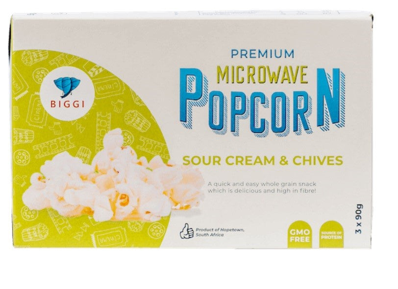 Sour Cream & Chives Microwave Popcorn 3x90g